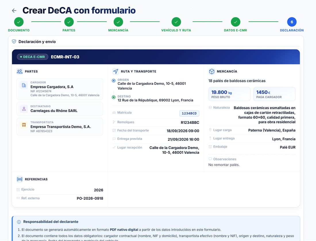Declaración