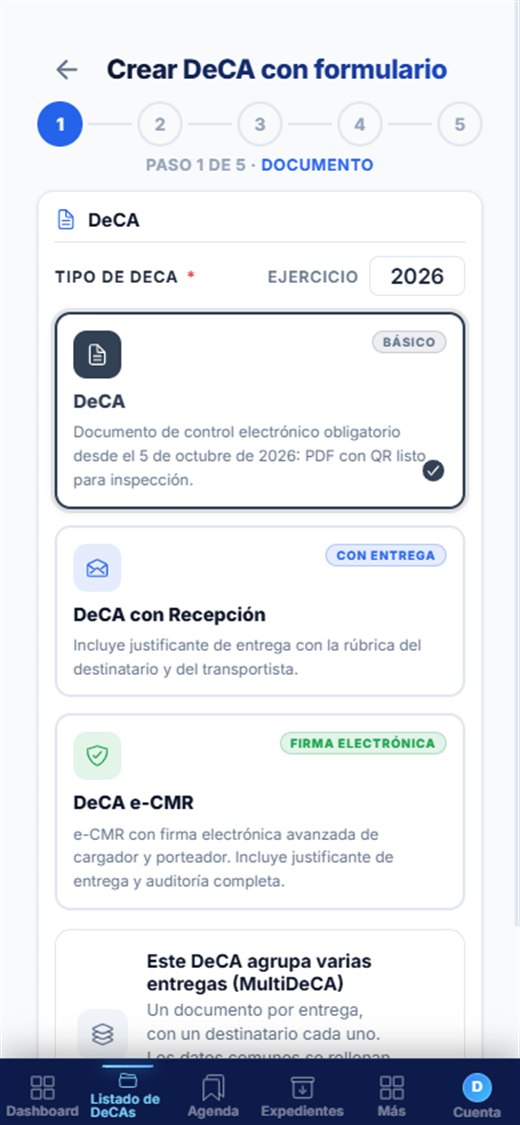 Paso 1 del alta en el móvil