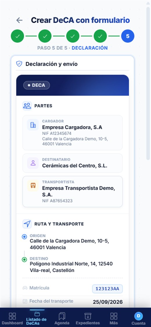 Paso 5 del alta en el móvil