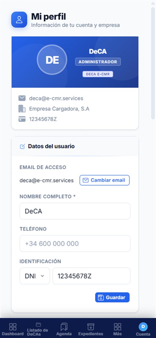 Mi perfil en el móvil