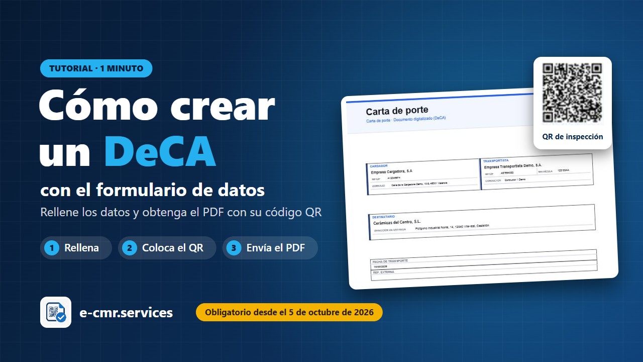 Vídeo: cómo crear un DeCA con el formulario de datos